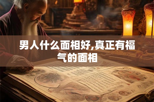 男人什么面相好,真正有福气的面相
