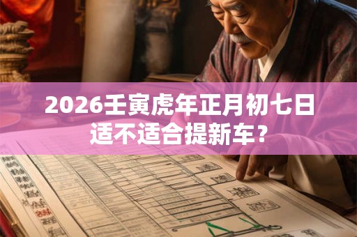 2026壬寅虎年正月初七日适不适合提新车？