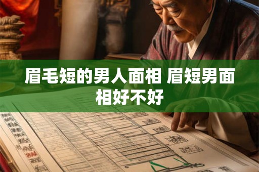 眉毛短的男人面相 眉短男面相好不好