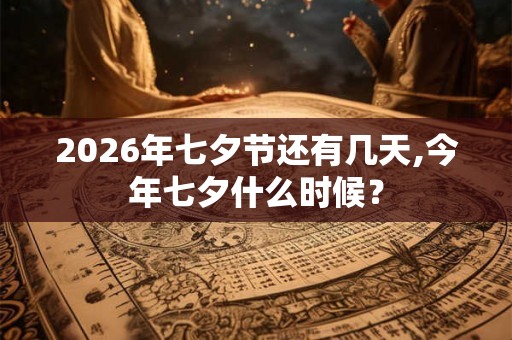 2026年七夕节还有几天,今年七夕什么时候？