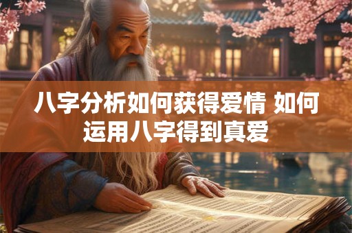 八字分析如何获得爱情 如何运用八字得到真爱