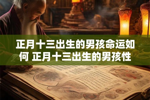正月十三出生的男孩命运如何 正月十三出生的男孩性格分析 正月十三出生的男孩命运如何 正月十三出生的男孩性格分析