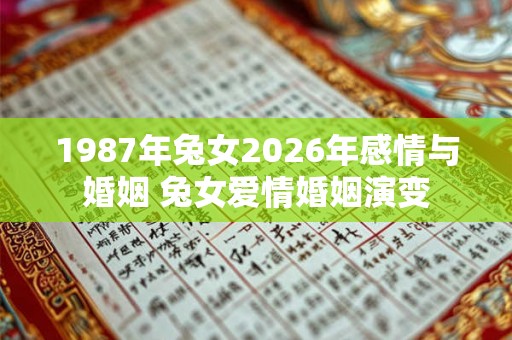 1987年兔女2026年感情与婚姻 兔女爱情婚姻演变