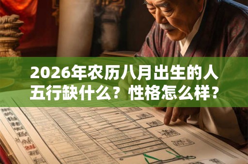2026年农历八月出生的人五行缺什么?性格怎么样? 2026年农历八月出生的人五行缺什么?性格怎么样?