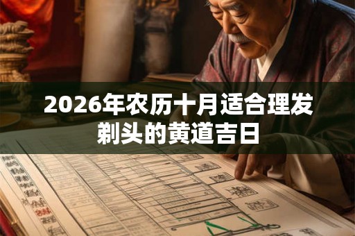 2026年农历十月适合理发剃头的黄道吉日