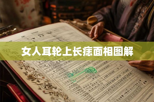 女人耳轮上长痣面相图解 女人耳轮上长痣面相图解