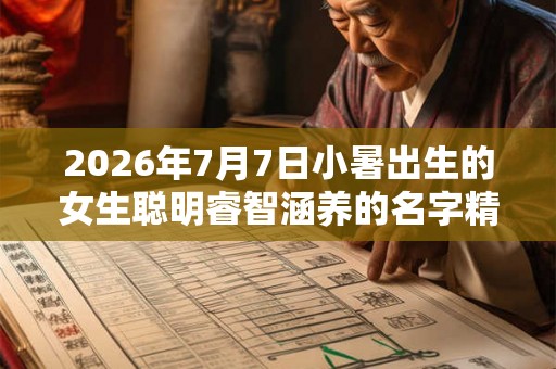 2026年7月7日小暑出生的女生聪明睿智涵养的名字精选 2026年7月7日小暑出生的女生聪明睿智涵养的名字精选