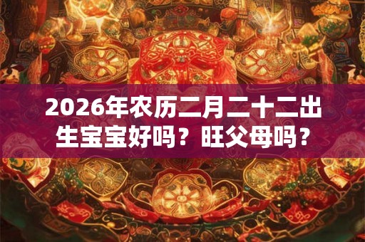 2026年农历二月二十二出生宝宝好吗？旺父母吗？