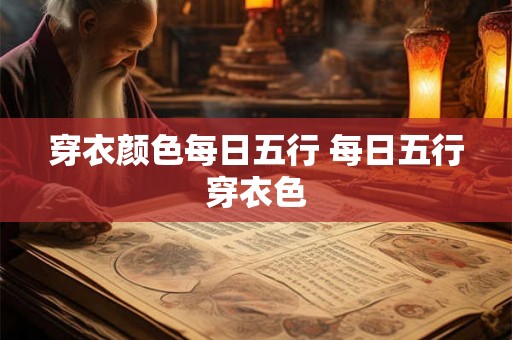 穿衣颜色每日五行 每日五行穿衣色 穿衣颜色每日五行 每日五行穿衣色