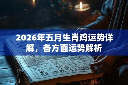 2026年五月生肖鸡运势详解，各方面运势解析
