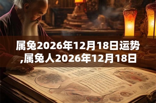 属兔2026年12月18日运势,属兔人2026年12月18日财运,生肖兔2026年12月18日运势