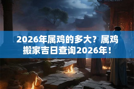 2026年属鸡的多大？属鸡搬家吉日查询2026年！