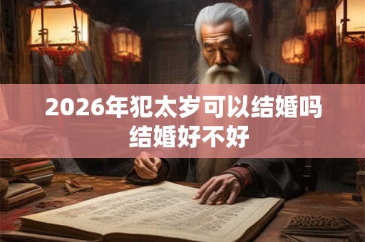 2026年犯太岁可以结婚吗  结婚好不好