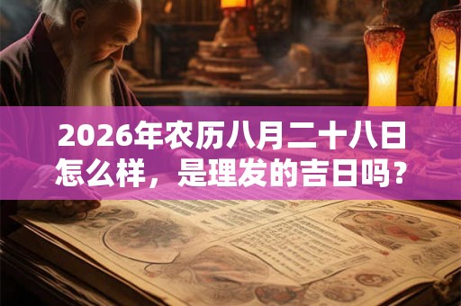 2026年农历八月二十八日怎么样，是理发的吉日吗？
