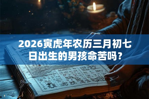 2026寅虎年农历三月初七日出生的男孩命苦吗？