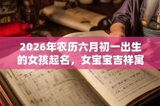 2026年农历六月初一出生的女孩起名，女宝宝吉祥寓意的好名字推荐