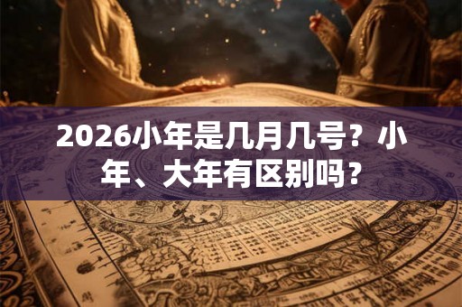 2026小年是几月几号？小年、大年有区别吗？
