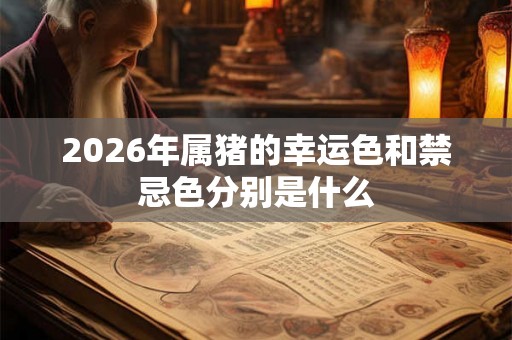 2026年属猪的幸运色和禁忌色分别是什么 2026年属猪的幸运色和禁忌色分别是什么