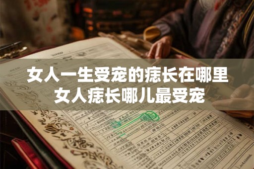 女人一生受宠的痣长在哪里 女人痣长哪儿最受宠