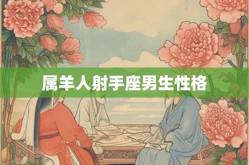 属羊人射手座男生性格