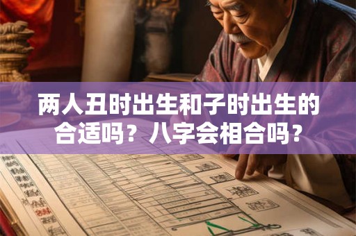 两人丑时出生和子时出生的合适吗？八字会相合吗？