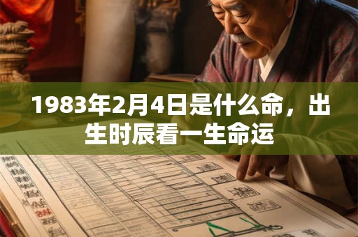 1983年2月4日是什么命,出生时辰看一生命运 1983年2月4日是什么命,出生时辰看一生命运