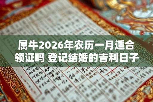 属牛2026年农历一月适合领证吗 登记结婚的吉利日子