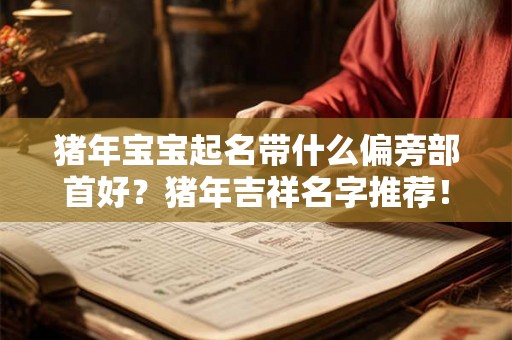 猪年宝宝起名带什么偏旁部首好？猪年吉祥名字推荐！
