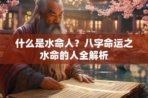什么是水命人？八字命运之水命的人全解析