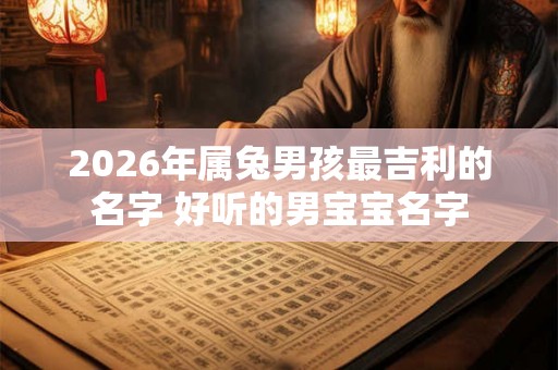 2026年属兔男孩最吉利的名字 好听的男宝宝名字