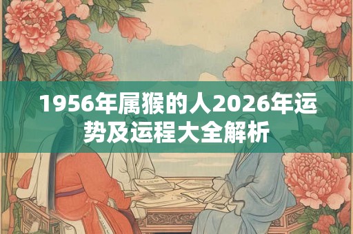 1956年属猴的人2026年运势及运程大全解析