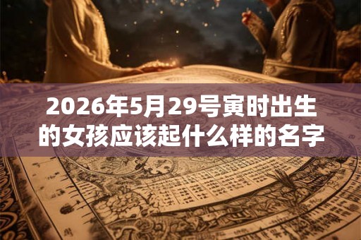 2026年5月29号寅时出生的女孩应该起什么样的名字,要注意什么 2026年5月29号寅时出生的女孩应该起什么样的名字,要注意什么