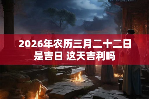 2026年农历三月二十二日是吉日 这天吉利吗