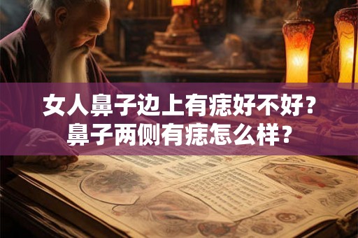 女人鼻子边上有痣好不好？鼻子两侧有痣怎么样？