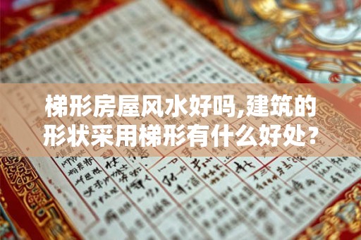 梯形房屋风水好吗,建筑的形状采用梯形有什么好处? 梯形房屋风水好吗,建筑的形状采用梯形有什么好处?