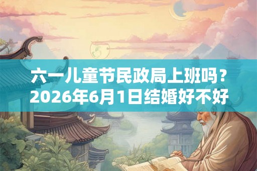 六一儿童节民政局上班吗？2026年6月1日结婚好不好？