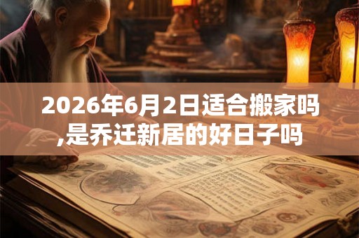 2026年6月2日适合搬家吗,是乔迁新居的好日子吗
