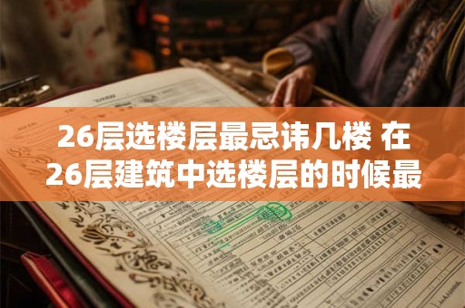 26层选楼层最忌讳几楼 在26层建筑中选楼层的时候最忌讳选择哪一层