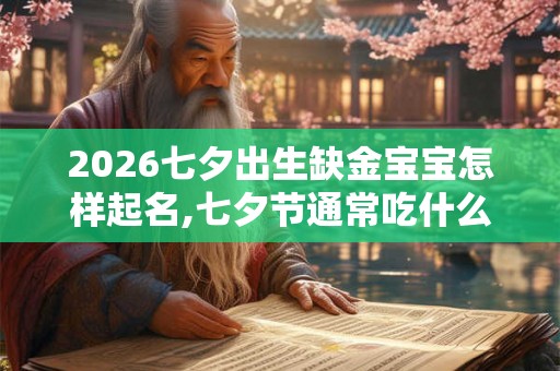 2026七夕出生缺金宝宝怎样起名,七夕节通常吃什么？
