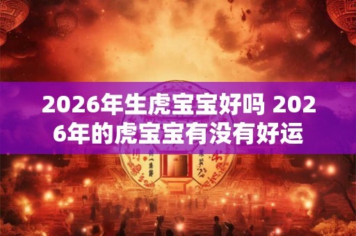 2026年生虎宝宝好吗 2026年的虎宝宝有没有好运