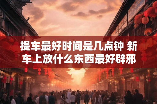 提车最好时间是几点钟 新车上放什么东西最好辟邪 提车最好时间是几点钟 新车上放什么东西最好辟邪