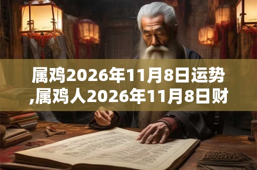 属鸡2026年11月8日运势,属鸡人2026年11月8日财运,生肖鸡2026年11月8日运势