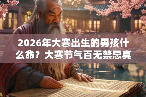 2026年大寒出生的男孩什么命?大寒节气百无禁忌真的吗? 2026年大寒出生的男孩什么命?大寒节气百无禁忌真的吗?