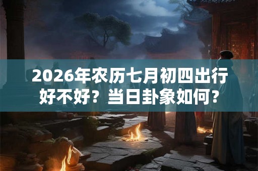2026年农历七月初四出行好不好?当日卦象如何? 2026年农历七月初四出行好不好?当日卦象如何?