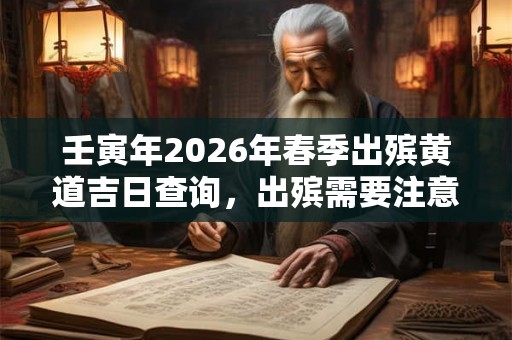 壬寅年2026年春季出殡黄道吉日查询，出殡需要注意什么？