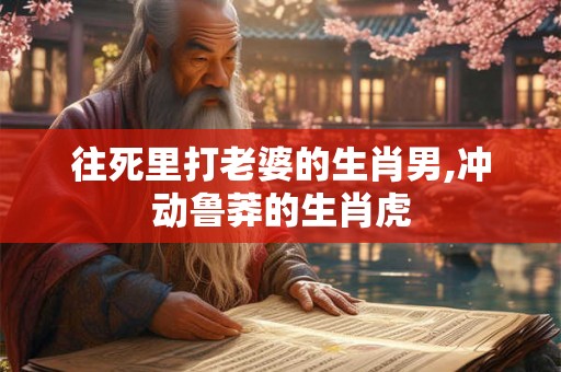 往死里打老婆的生肖男,冲动鲁莽的生肖虎
