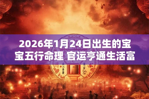 2026年1月24日出生的宝宝五行命理 官运亨通生活富足