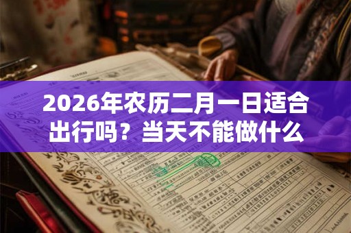 2026年农历二月一日适合出行吗？当天不能做什么