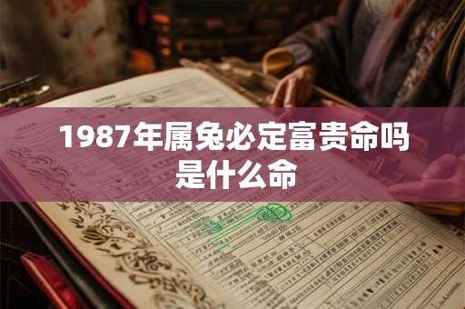 1987年属兔必定富贵命吗 是什么命 1987年属兔必定富贵命吗 是什么命
