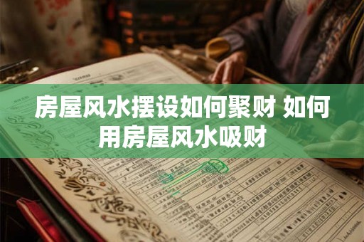 房屋风水摆设如何聚财 如何用房屋风水吸财